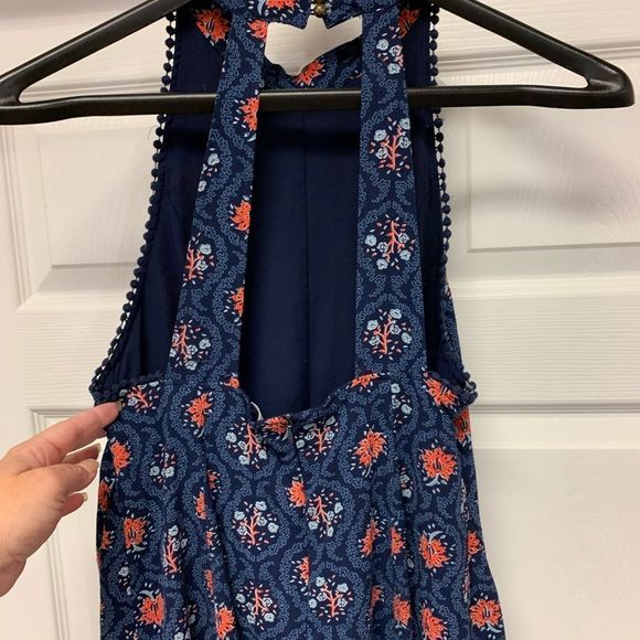 Altar’d State Halter Back Pom Pom Trimmed Dress sz L - Picture 5 of 8